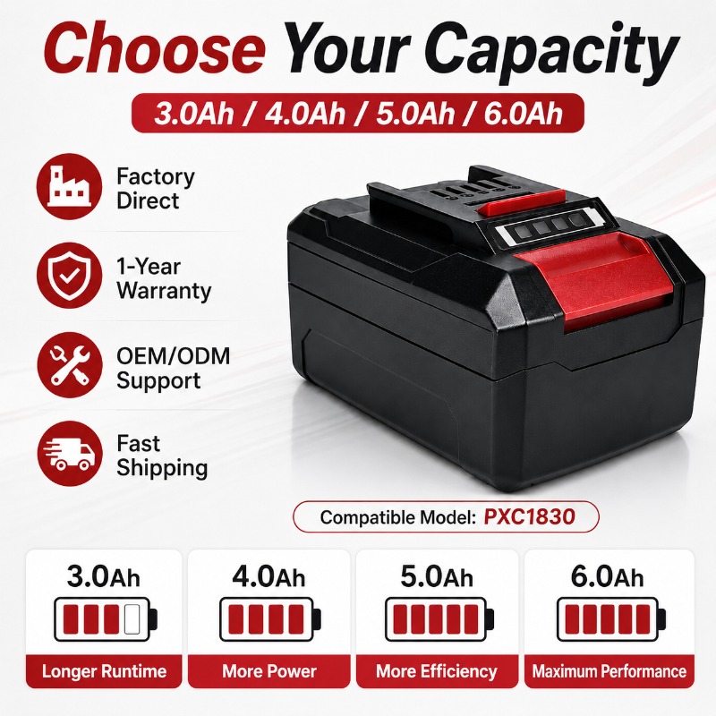 Power Xchange Tools - Einhell PXC1830 Power X-Changeバッテリー用交換用18V 5.0Ahリチウムイオンバッテリー（18Vコードレスドリルおよび電動工具用）