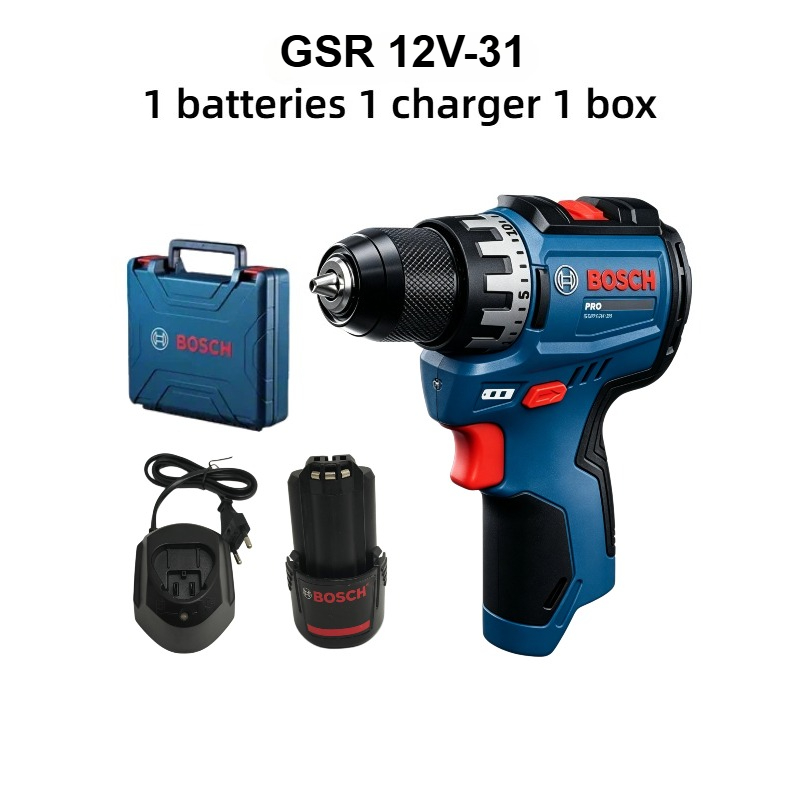 Power Tools Professional - ボッシュプロフェッショナル GSR 12V-31 コードレスドリル 12V 電動ドライバートルクコンパクトミニ電動工具