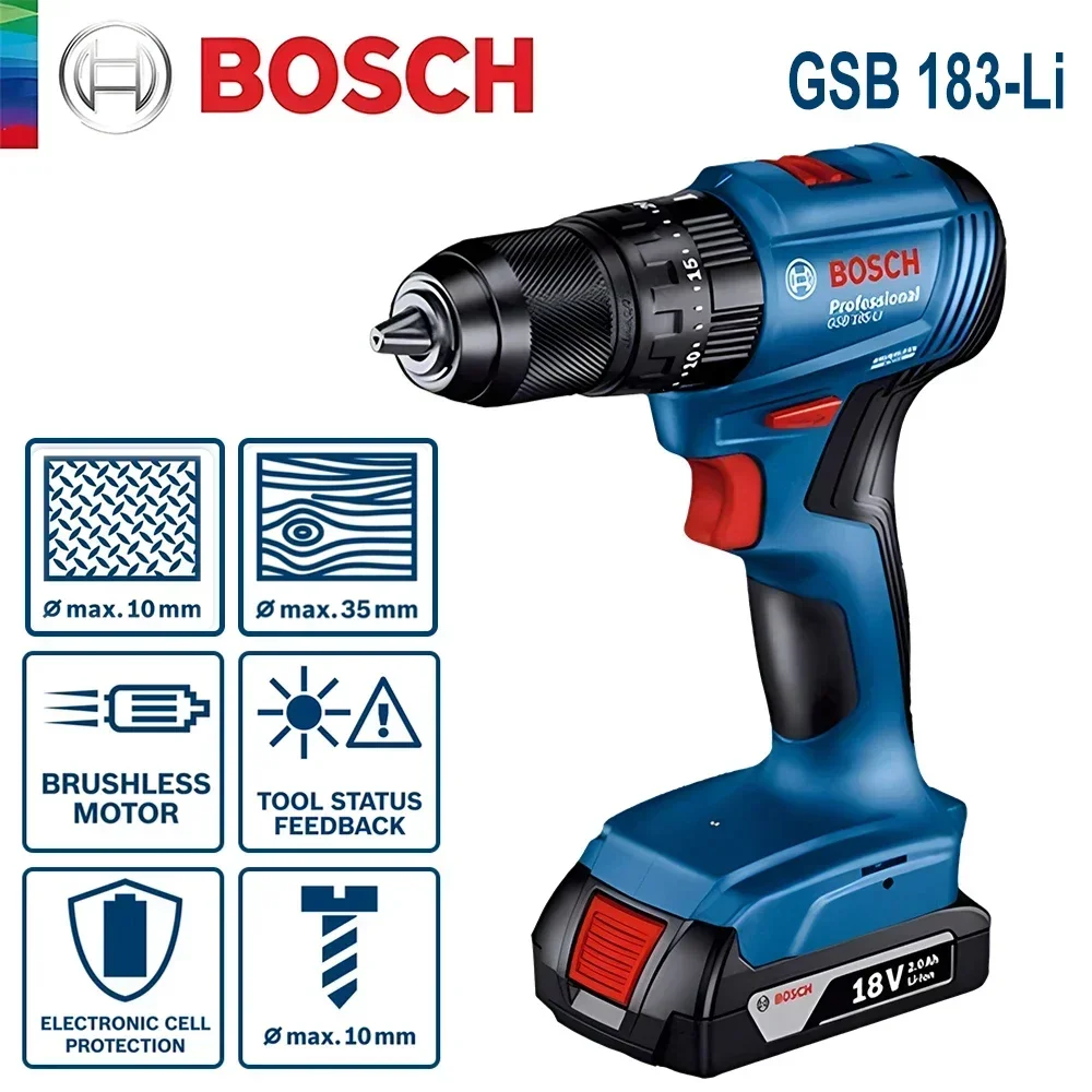 ボッシュ GSB183-LI 18V コードレス インパクト - Power Tools Electrical のレビューと価格
